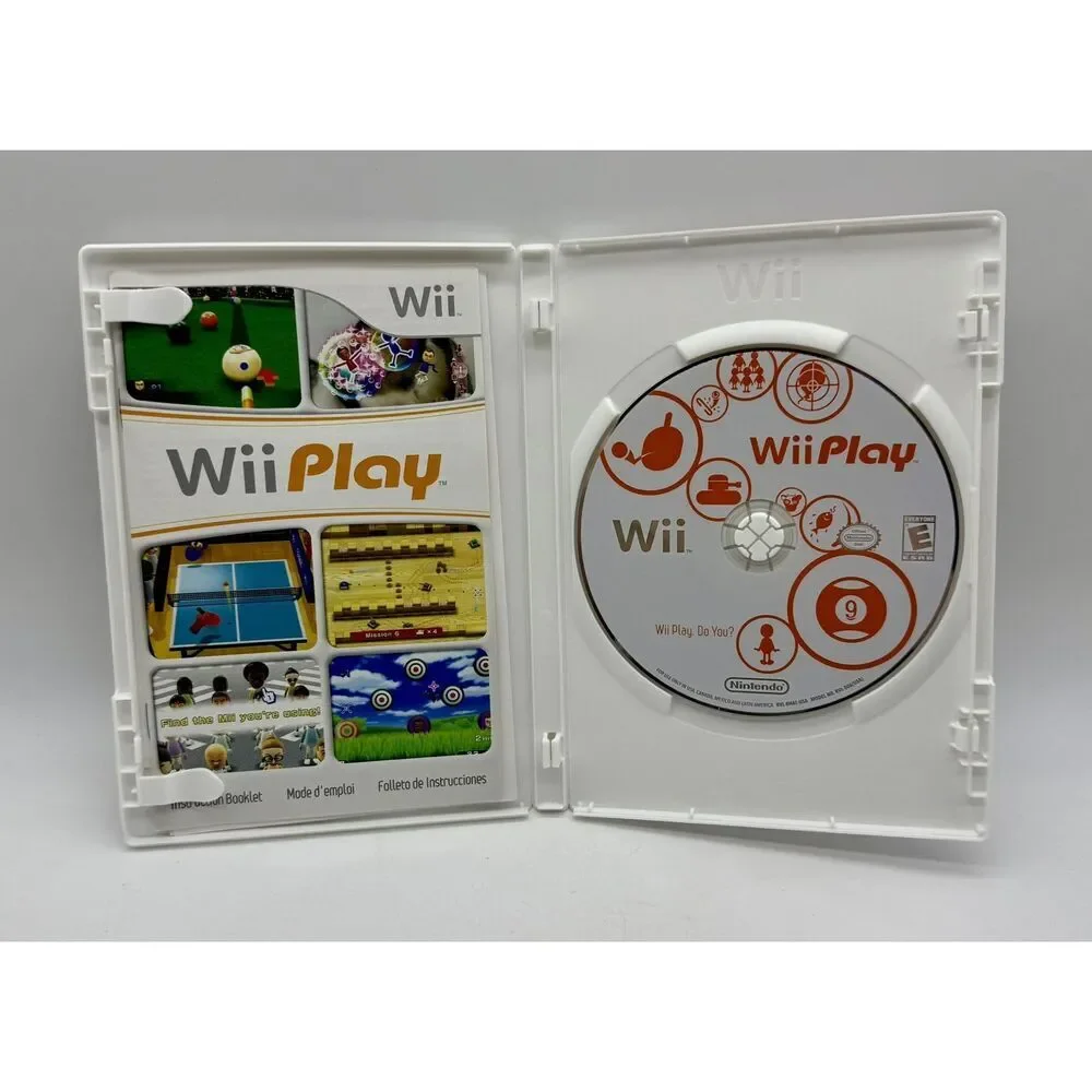 Wii Play Nintendo Wii 2007 Complete Game Case‎ Manual Tested